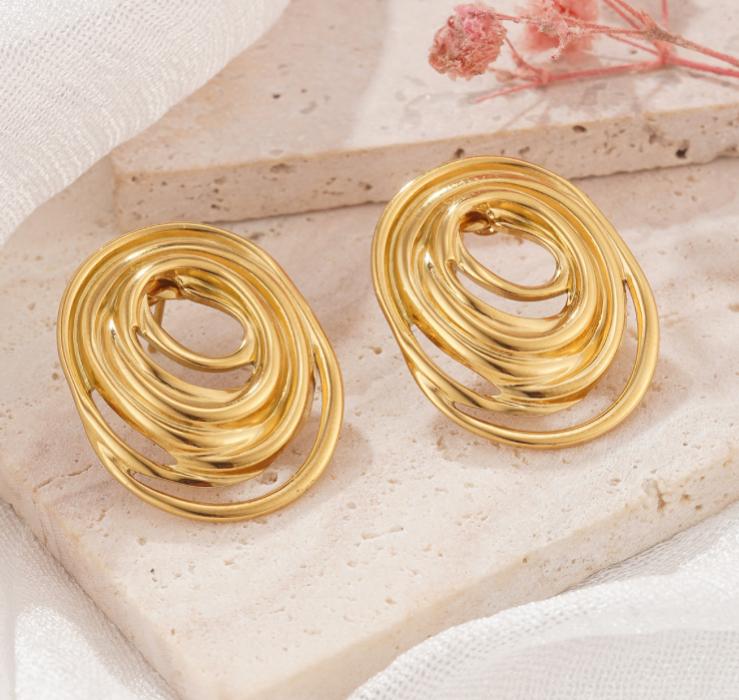 Golden Orbit Earrings