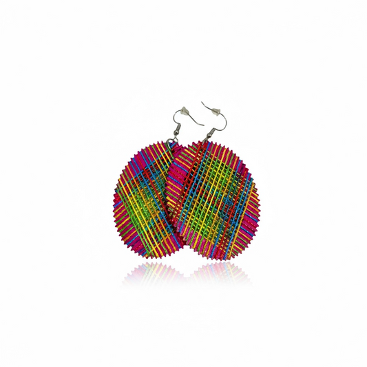 Multicolor Woven Earrings