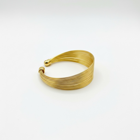 Adjustable Golden Bangle
