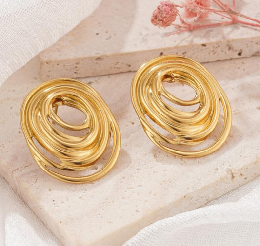 Golden Orbit Earrings